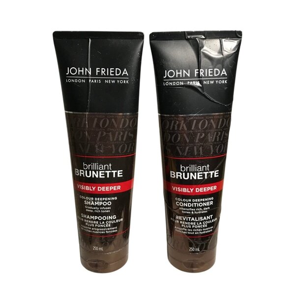 John Frieda Brilliant Brunette Visibly Deeper Shampoo & Conditioner 250ml Set - Picture 1 of 6
